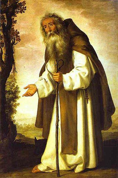 Anthony Abbot by Zurbaran, Francisco de Zurbaran